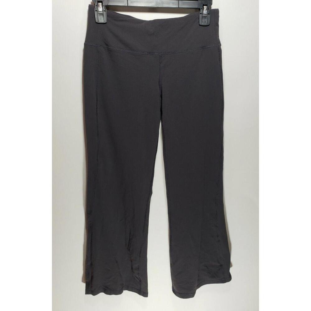 Womens Athleta Straight Leg Yoga‎ Pilates Work Pants Gray Stretch Size Small S